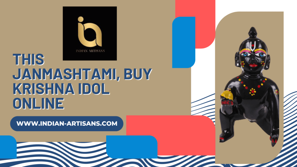 brass krishna idol